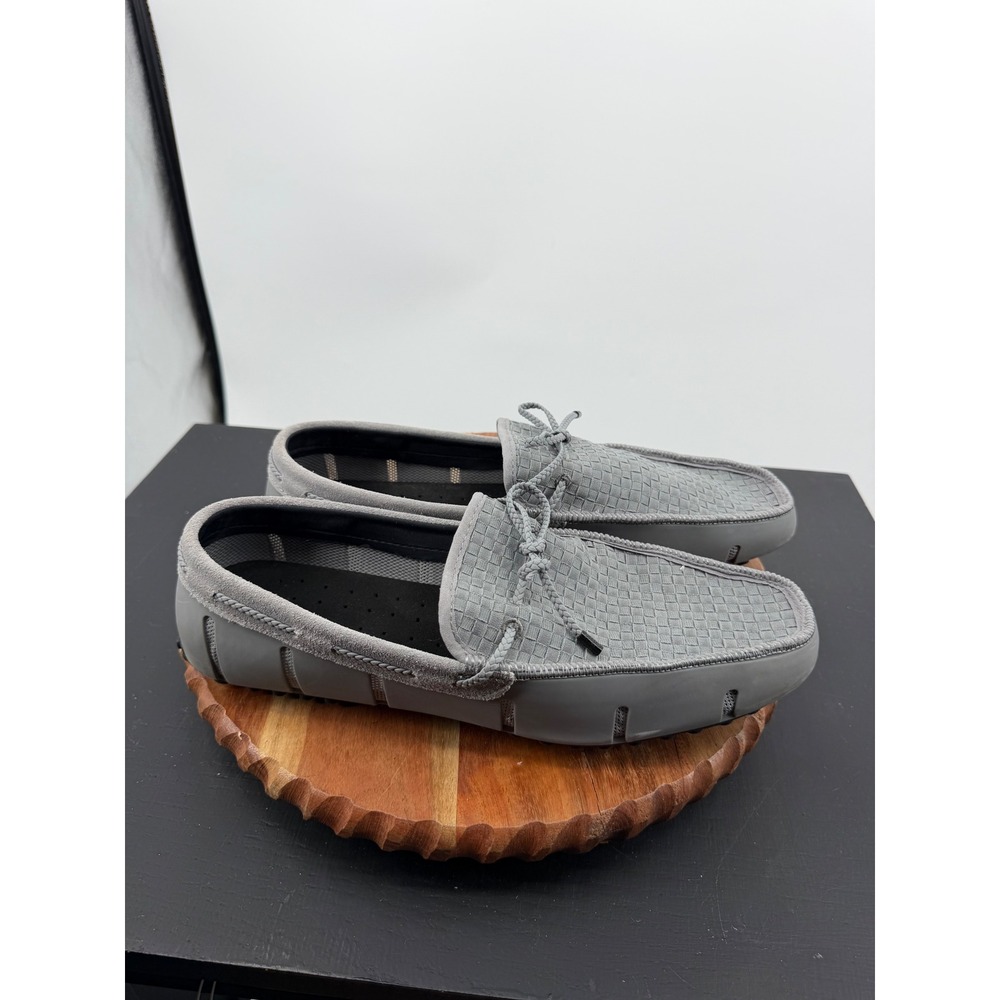 SWIMS woven Braided Lace Loafer Mens 13 Grey Water Resistant driver Boat Shoes